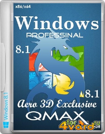 Windows 8.1 x86/x64 Professinal Aero 3D Exclusive by Qmax (2 DVD/2014/RUS)