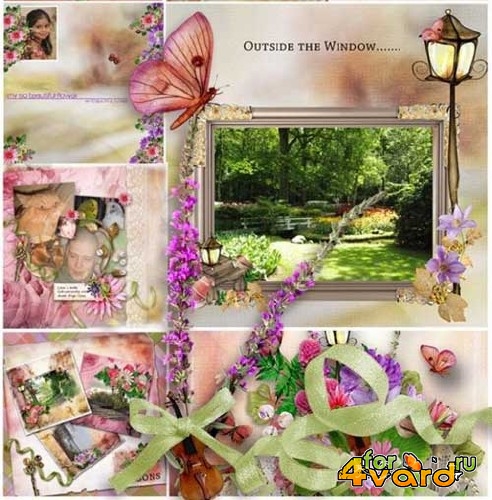Цветочный скрап-комплект - Сад любви 