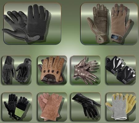Клипарты для фотошопа - Женские и мужские перчатки