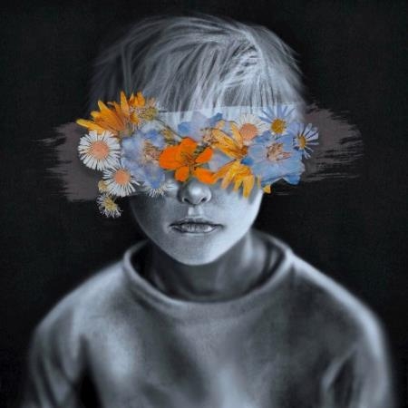 Shitao - Child's Head With Flowers (2022)